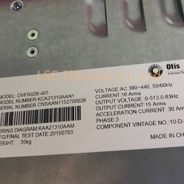 elevator variador OVFR02B-403 KBA/KCA21310AAN1 original